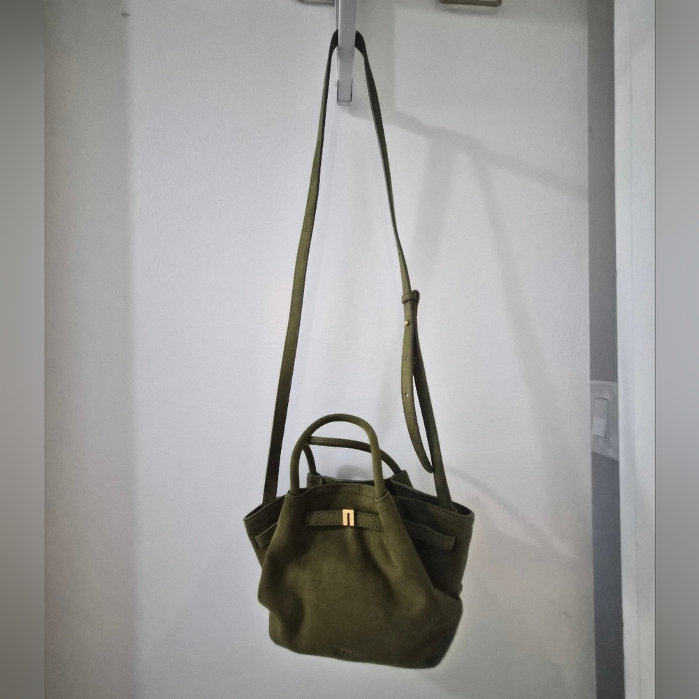 JW PEI Olive Green Suede Women's Bag